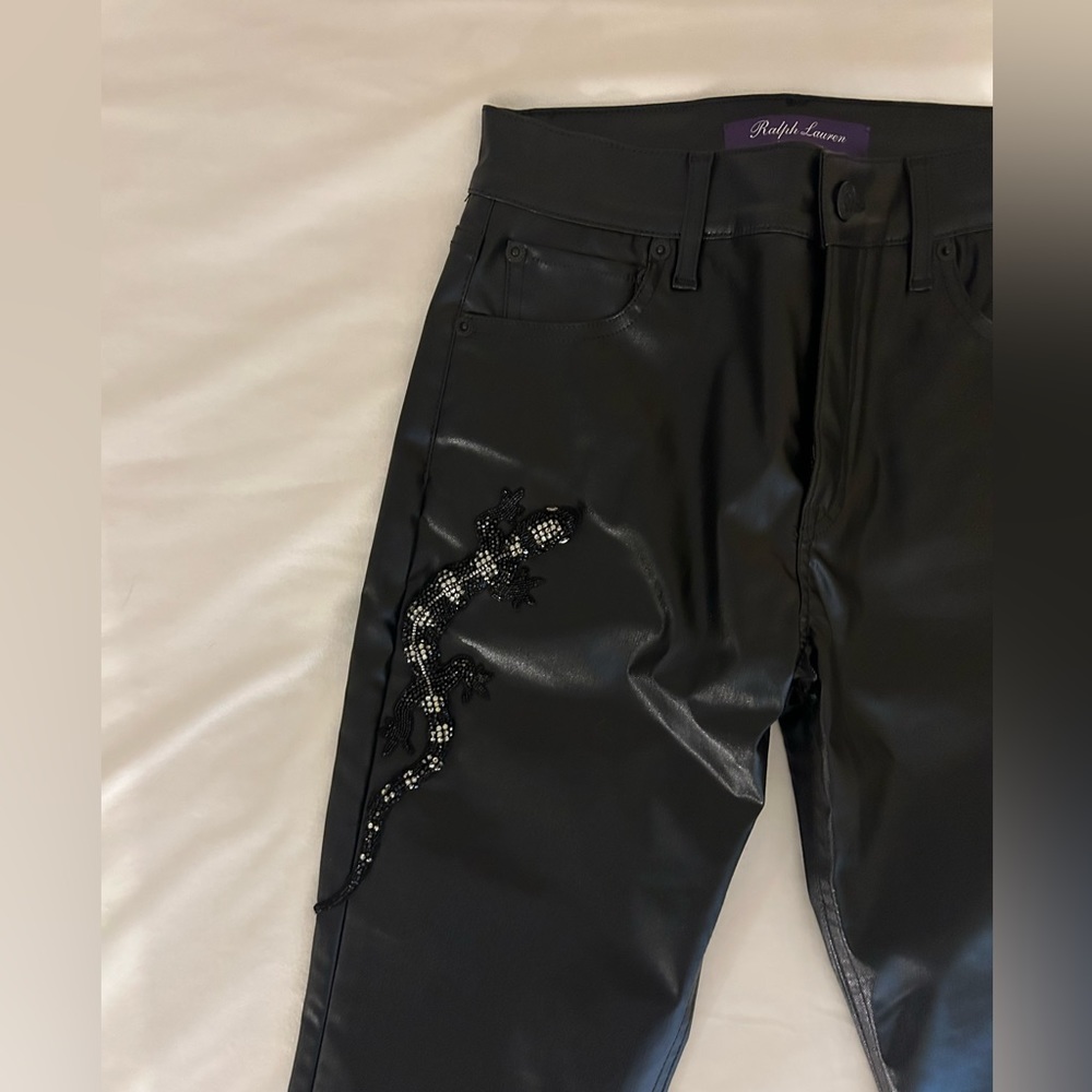 Ralph Lauren purple label coated denim 
Embellished 
208